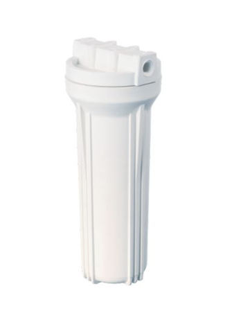 10" Slim 1/4" White Filter Housing